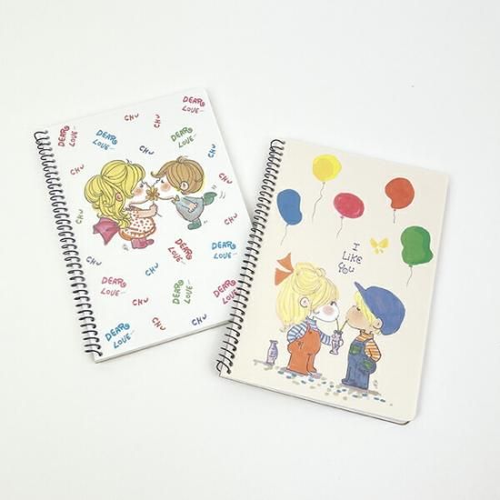 水森亜土 B6 クリアカバー ノート (アイボリー) 文具