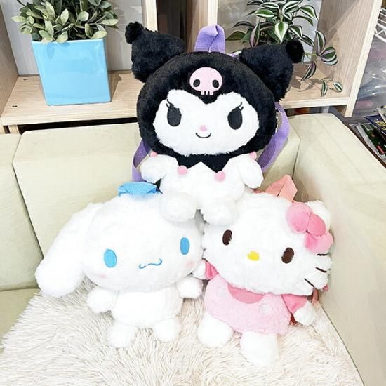 サンリオ シナモロール ほわほわぬいぐるみリュック バッグ サンリオ シナモロール ほわほわぬいぐるみリュック バッグ