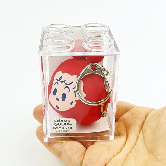 オサムグッズ ジル シリコンがま口キーリング(S) (レッド) POCHI