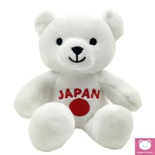 店内セール開催中!10％オフ対象商品! 推しベア 日本応援 白 ぬいぐるみ クマ マスコット インテリア kuma and bear