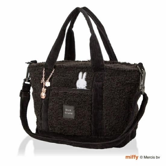定番 ミッフィー miffy ブラック 横型トートバッグ その他