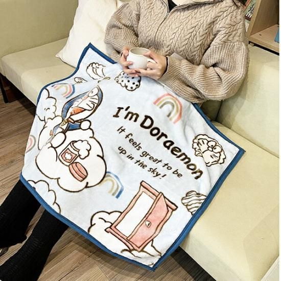 ドラえもん I'm doraemon 雲の上のドラえもん ひざ掛け ブランケット