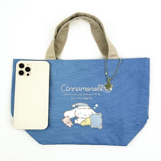 サンリオ シナモロール ミニトートバッグ のんびりナチュラルシリーズ