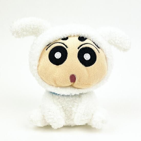 クレヨンしんちゃん シロしんちゃん おすわりマスコット ぬいぐるみ クレヨンしんちゃん シロしんちゃん おすわりマスコット ぬいぐるみ