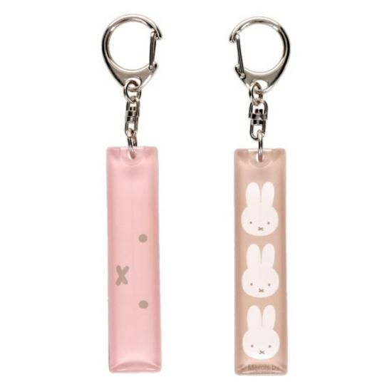 ミッフィー miffy フェイス アクリルスティックキーホルダー(アイボリー)