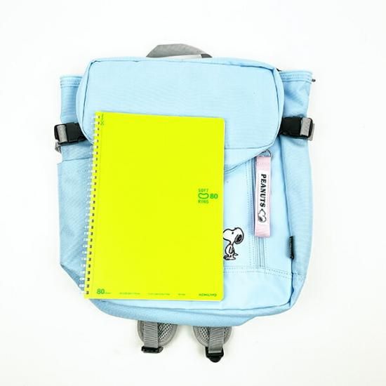 SNOOPY スヌーピー RE-PET スマートボックスリュック ライトブルー
