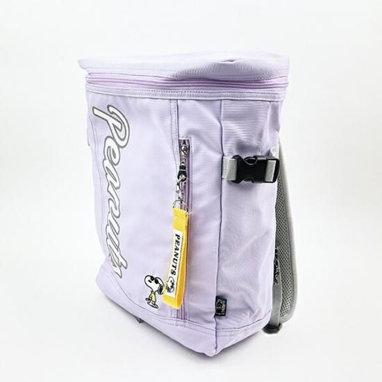 SNOOPY スヌーピー RE-PET スマートボックスリュック パープル 旅行