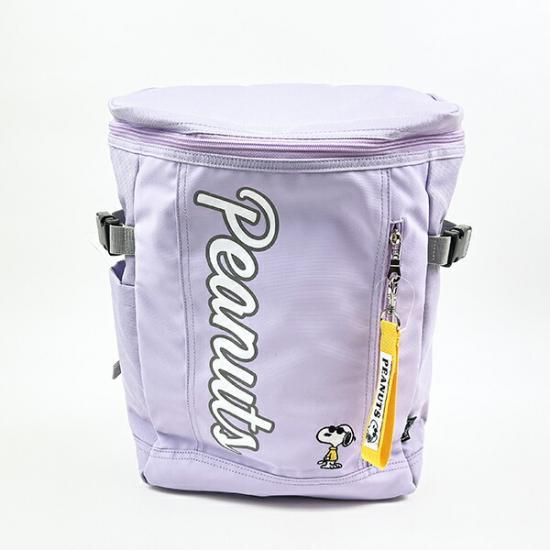 SNOOPY スヌーピー RE-PET スマートボックスリュック パープル 旅行