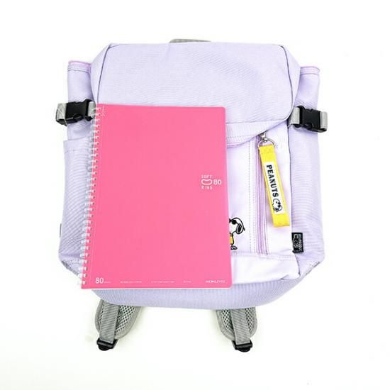 SNOOPY スヌーピー RE-PET スマートボックスリュック パープル 旅行