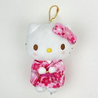 <img class='new_mark_img1' src='https://img.shop-pro.jp/img/new/icons15.gif' style='border:none;display:inline;margin:0px;padding:0px;width:auto;' />サンリオ ハローキティ 桜着物 マスコット ぬいぐるみ インテリア 人形 ボールチェーン