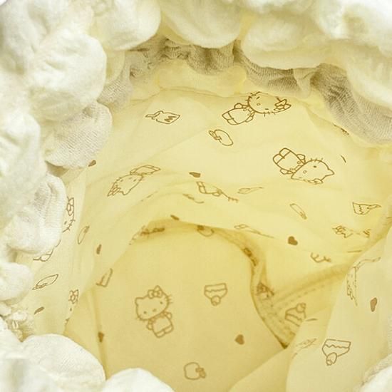 ハローキティのポコポコ×ワッペン　巾着