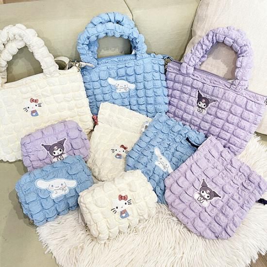 サンリオ シナモロール ショルダーバッグ ポコポコワッペン Sanrio サンリオ シナモロール ショルダーバッグ ポコポコワッペン Sanrio