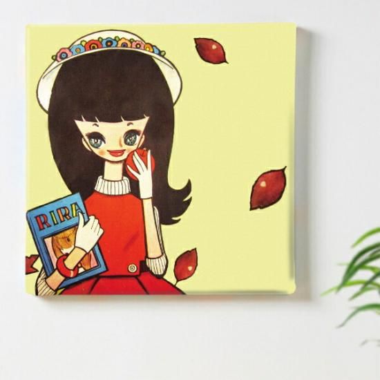 内藤ルネ キャンバスアート 銀のはなびら インテリア アートパネル