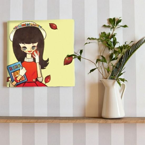 ネネット　Ne-net  アートパネル 内藤ルネ キャンバスアート 銀のはなびら インテリア アートパネル