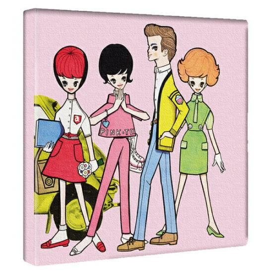 内藤ルネ キャンバスアート ドリーミィ・ジェネレーションA インテリア