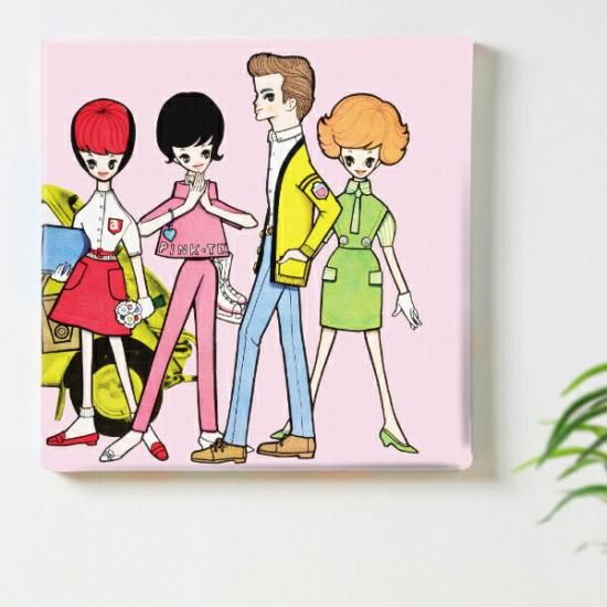 内藤ルネ キャンバスアート ドリーミィ・ジェネレーションA インテリア