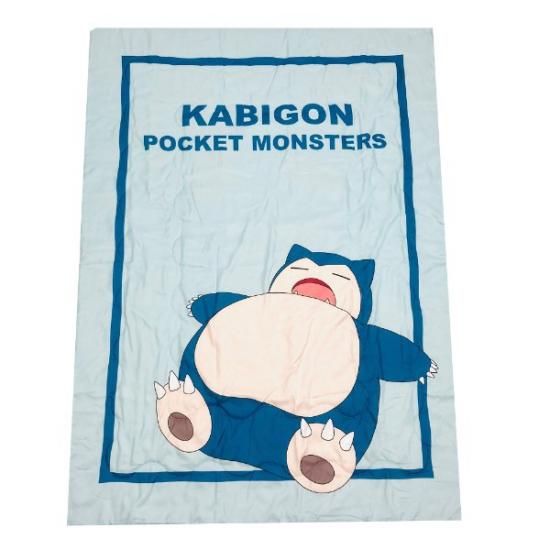 ポケットモンスター ポケモン 肌掛け布団 カビゴン グリーン
