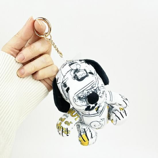 バイヤー厳選用品 スヌーピー SNOOPY 75th コミック マスコット ぬいぐるみ イエロー コレクション