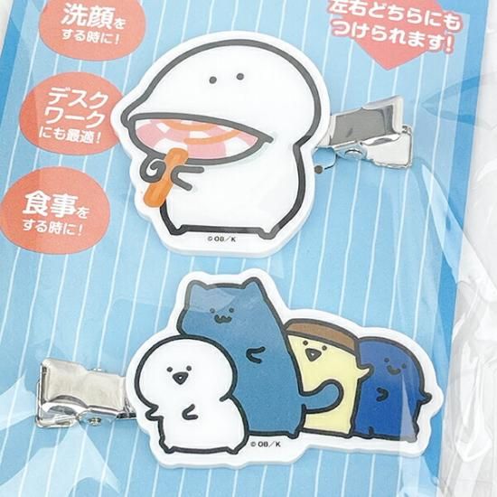 お文具といっしょのヘアクリップ