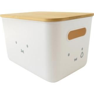 <img class='new_mark_img1' src='https://img.shop-pro.jp/img/new/icons15.gif' style='border:none;display:inline;margin:0px;padding:0px;width:auto;' />ミッフィー miffy バンブーフタ付き収納ケース (M) フェイス柄