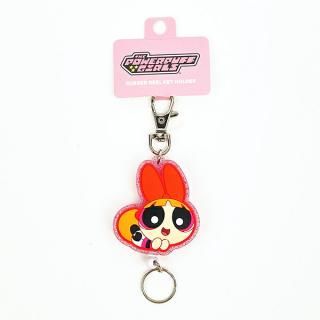 パワーパフガールズ ブロッサム ラバーキーホルダー ピンク