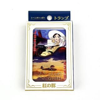 スタジオジブリ パスケース 紅の豚カード入り （Qoo10] スタジオ