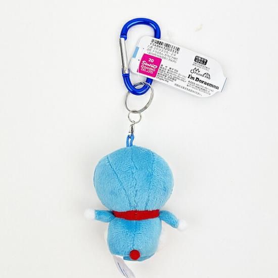 ドラえもん カラビナ マスコット ぬいぐるみ キーホルダー ブルー