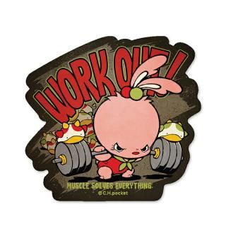 <img class='new_mark_img1' src='https://img.shop-pro.jp/img/new/icons15.gif' style='border:none;display:inline;margin:0px;padding:0px;width:auto;' />AngryBabyz  アンベビ ステッカー ワークアウト シール 文具 デコ カスタム