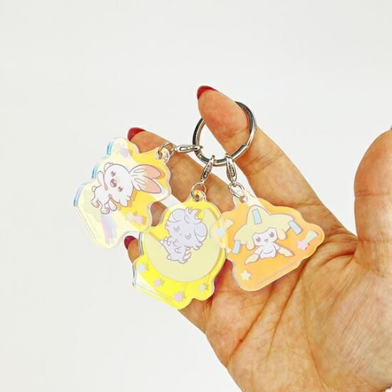 Poképiece acrylic keychains