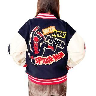 Marvel スパイダーマン グレートパワー スタジャン (L) キャラジャン アパレル マーベル スカジャン