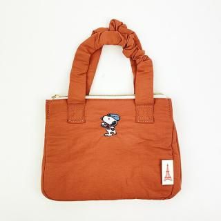 店内セール開催中!10％オフ対象商品! SNOOPY スヌーピー くしゅくしゅランチトート レッド シェフスヌーピー デイユーズ バッグ キッチン