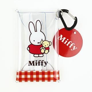 miffy ミッフィー クリアマルチケースS レッド ギンガムシリーズ 小物入れ ポーチ