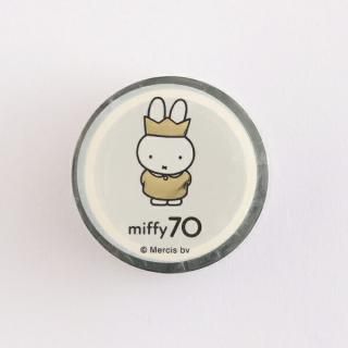 <img class='new_mark_img1' src='https://img.shop-pro.jp/img/new/icons15.gif' style='border:none;display:inline;margin:0px;padding:0px;width:auto;' />ミッフィー miffy 70th 金箔クリアマスキングテープ (Queen) 文具