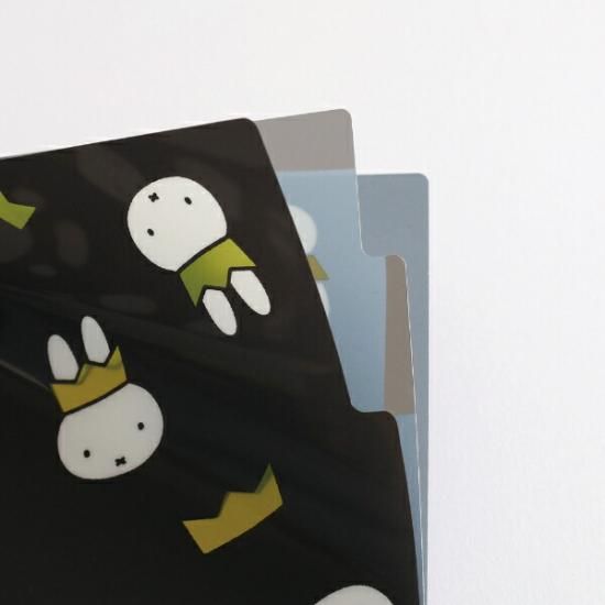 ミッフィー miffy 70th A4ポケットクリアファイル(Black) 文具 日本製