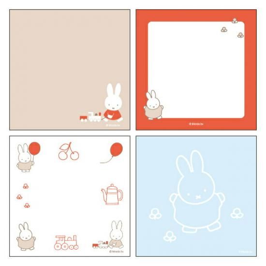 ミッフィー★スクエアメモパッド 楽天市場】【miffy バイカラーシリーズ】メモパッド・スクエア
