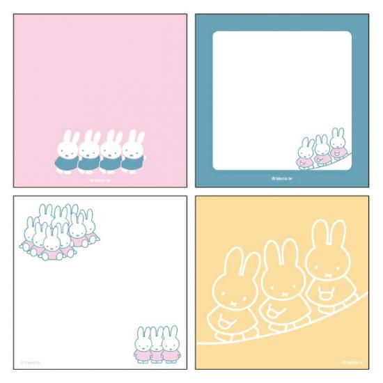 ミッフィー miffy メモパッド・スクエア(fun) 文具 日本製