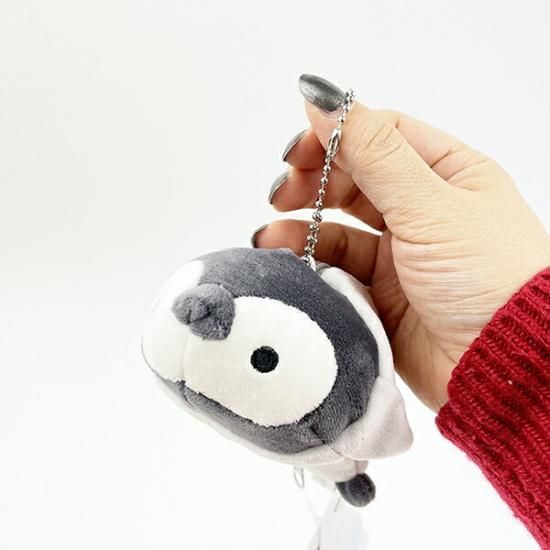 マシュマロアクアミエ ペンギン 立体ポーチ キーホルダー