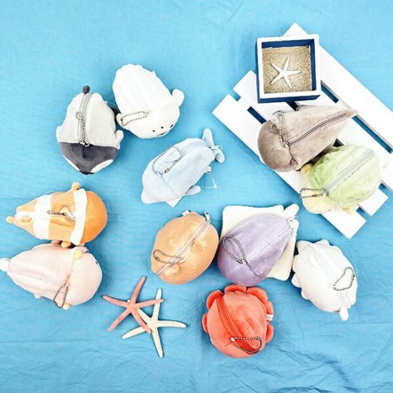 マシュマロアクアミエ タコ 立体ポーチ キーホルダー