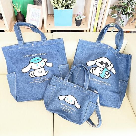 アイシナモデニムバッグ