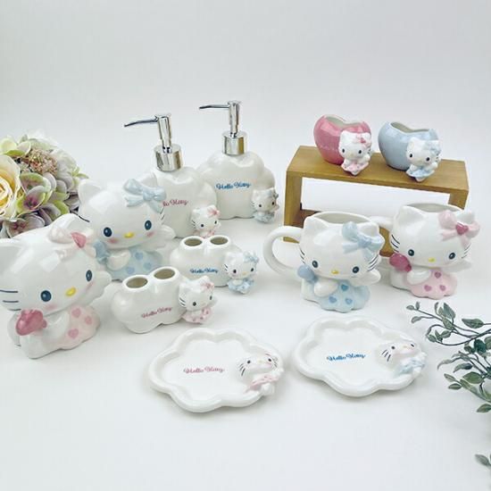 サンリオ ハローキティ エンジェル ペンスタンド(ブルー) Sanrio