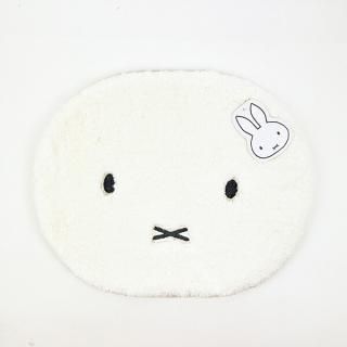 ミッフィー miffy ふわふわフェイス アクセントマット (アイボリー)