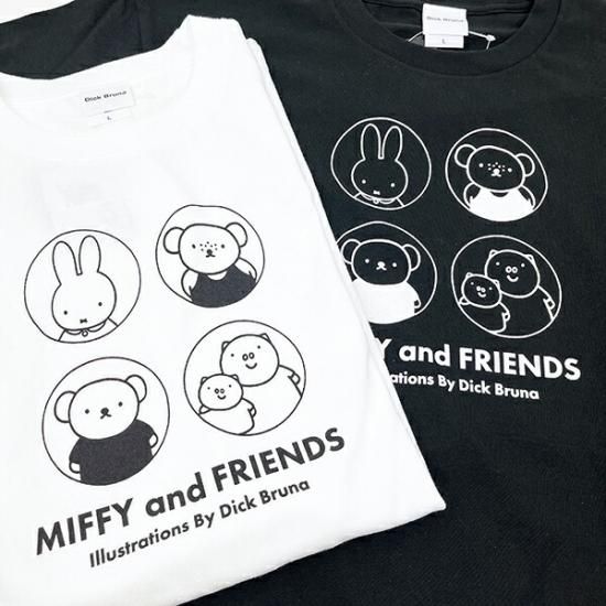 ミッフィー レイヤード風TシャツB ブラック A ホワイト セット ミッフィー miffy ロンT(集合) ブラック アパレル Tシャツ