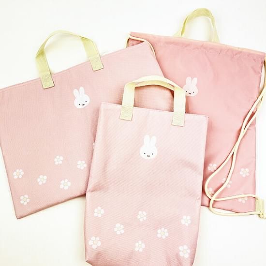 ミッフィー miffy チャームバッグ ピンク トートバッグ スクール ミッフィー miffy チャームバッグ ピンク トートバッグ スクール