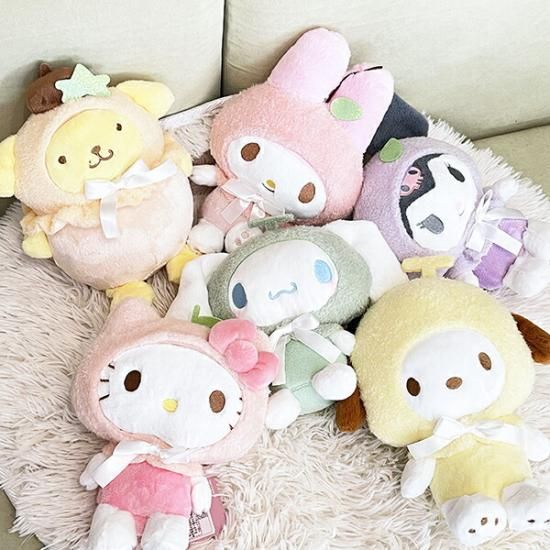 サンリオ ポムポムプリン パステルフルーツケープ ぬいぐるみ S サンリオ ポムポムプリン パステルフルーツケープ ぬいぐるみ S