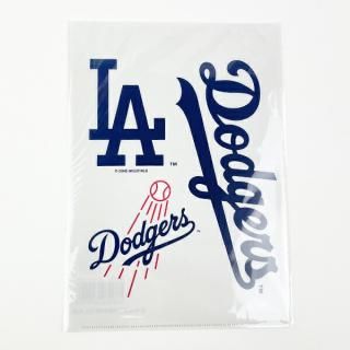 MLB(メジャーリーグ) ドジャース A4 クリアファイル (ホワイト) 文具
