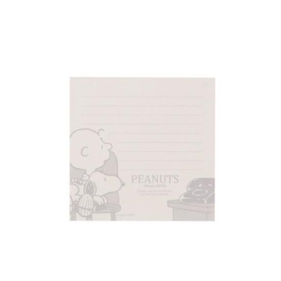 送料無料 百貨店 スヌーピー スクエアメモ(フェイス) SNOOPY 日本製 文具 キャラクターグッズ