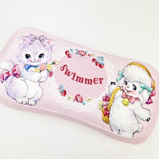 70s 80s SWIMMER 猫の置物 フィギュア ￼2点セット レトロ