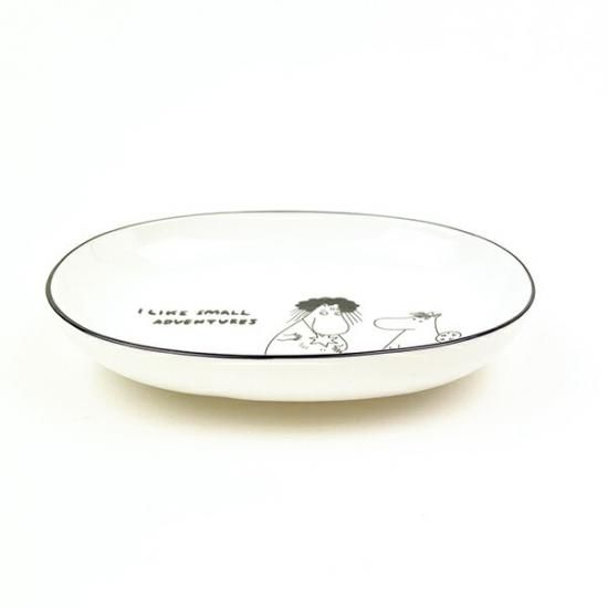 ムーミン 80th 首飾り オーバルディッシュ(14cm) お皿 食器 日本製