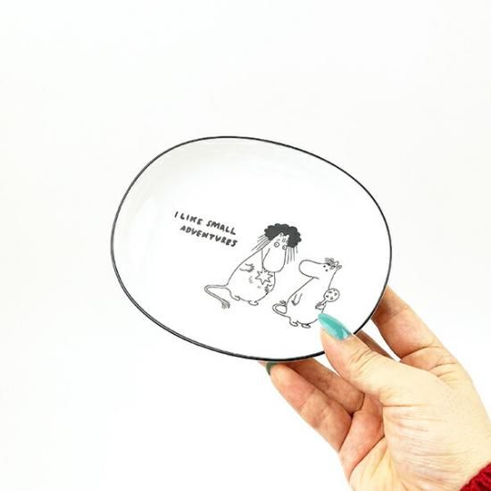 ムーミン 80th 首飾り オーバルディッシュ(14cm) お皿 食器 日本製 ムーミン 80th 首飾り オーバルディッシュ(14cm) お皿 食器 日本製