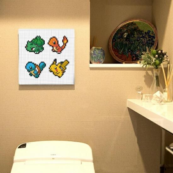 ポケットモンスター 集合(ピカチュウ&初代御三家) アートパネル ポケットモンスター 集合(ピカチュウ&初代御三家) アートパネル